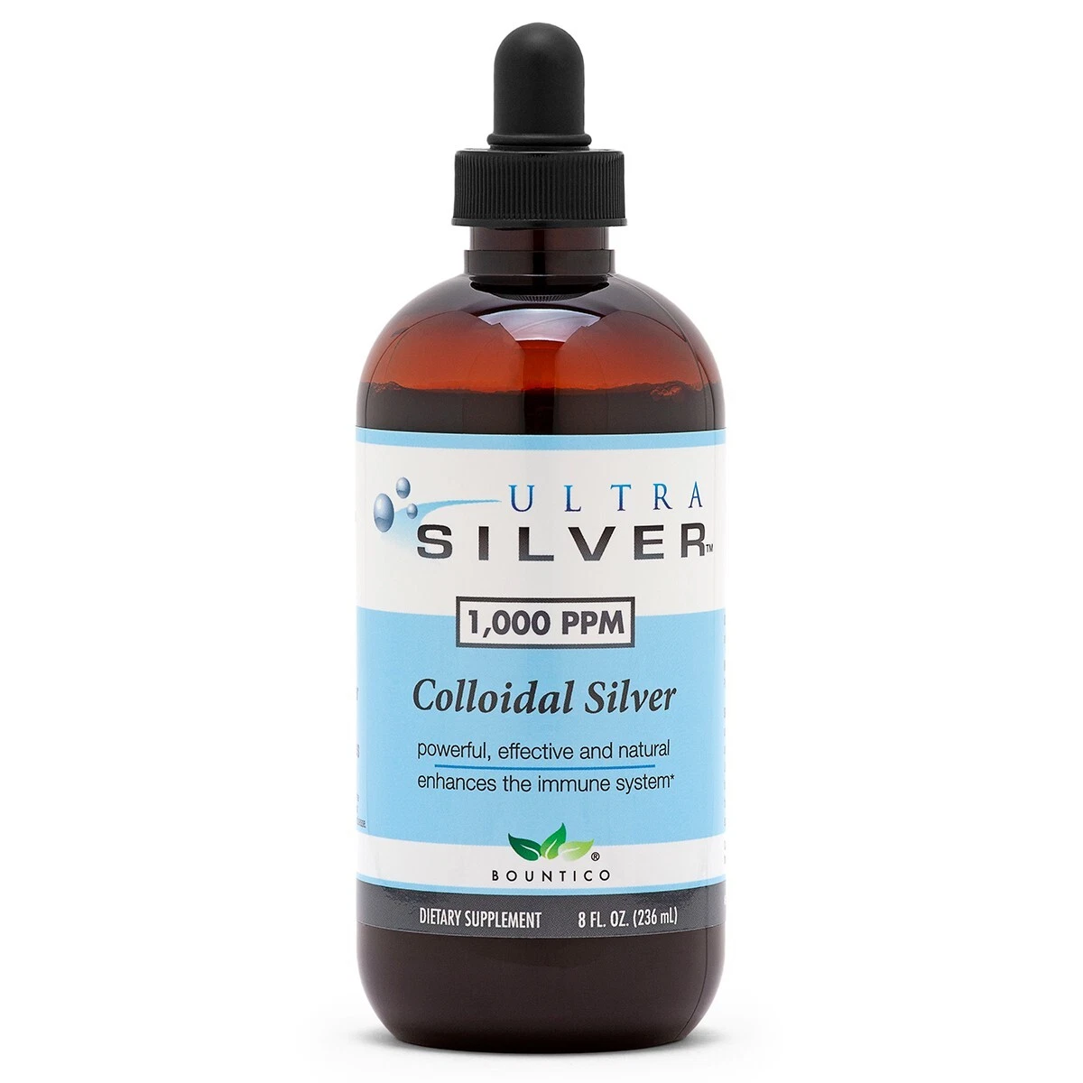 FREE SHIPPING!!! COLLOIDAL SILVER 1000 PPM 8 OZ- IMMUNE SUPPORT - Plata Coloidal