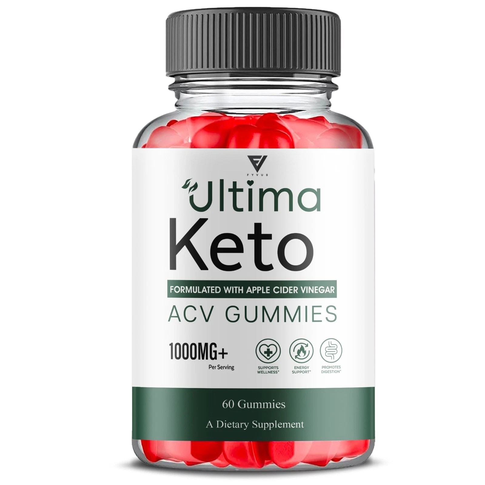 Ultima Keto ACV Gummies, Ultima Plus Advanced Keto ACV (60 Gummies)