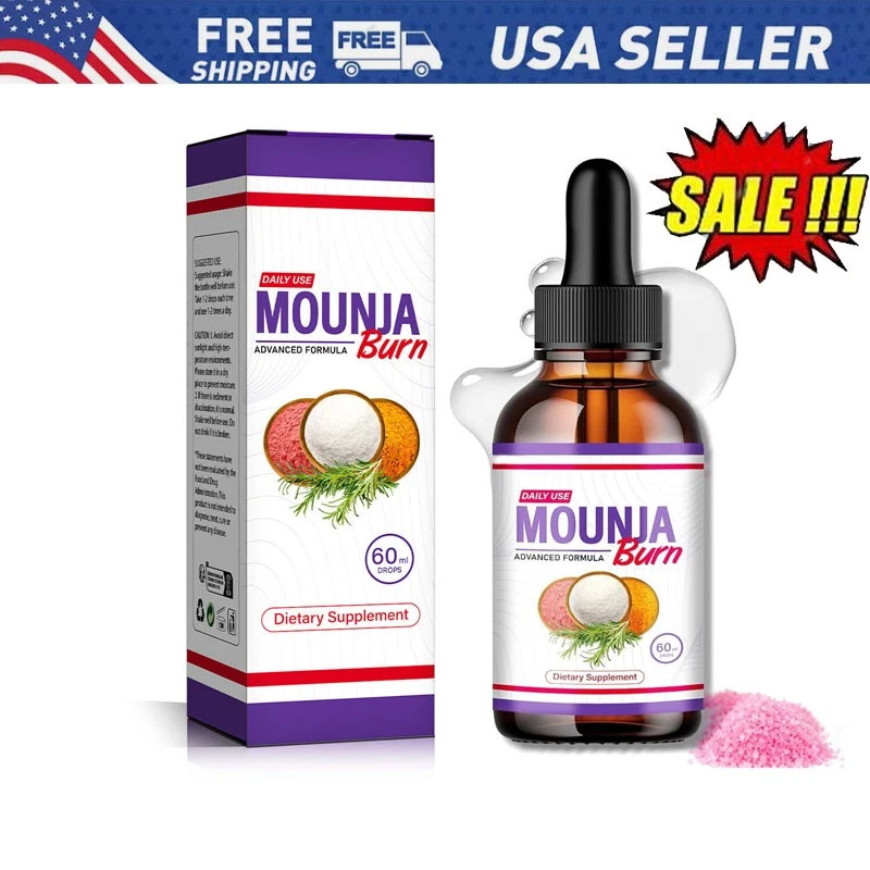 Mounja Burn Dietary Supplement Drops Fat Burning Liquid for Weight Loss, 60ML ⚡