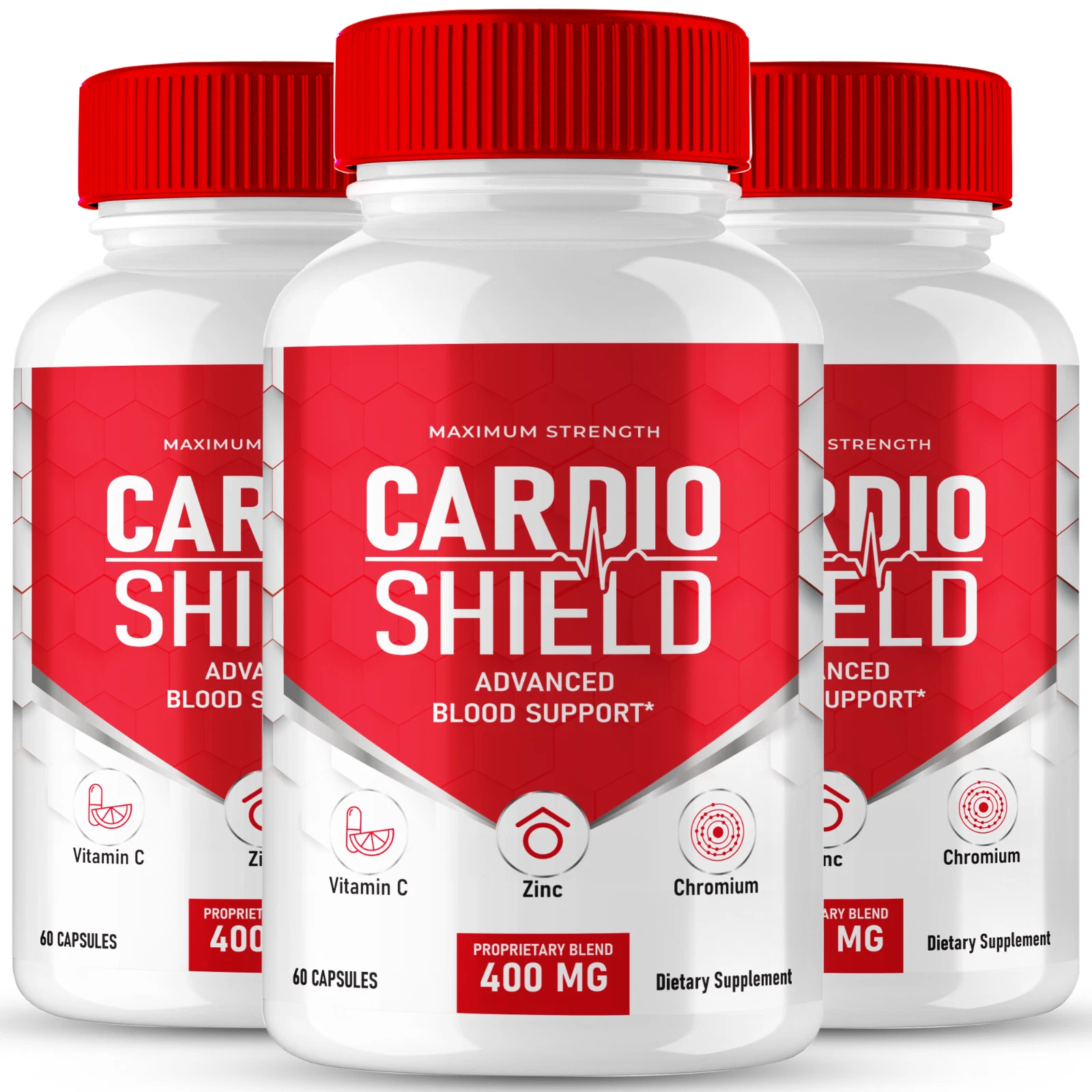 (3 Pack) Cardio Shield Advance Blood Pressure Support Dietary Supplement