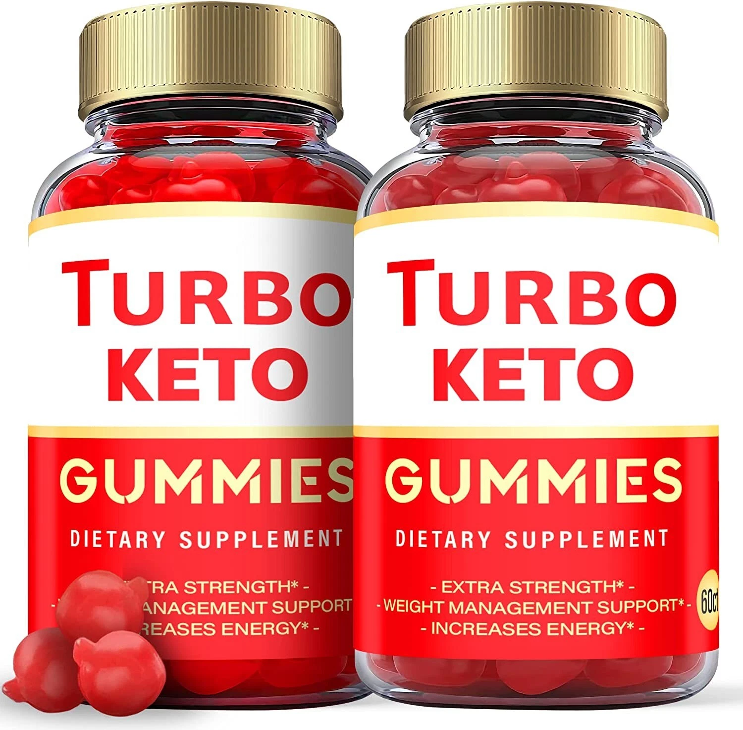 (2 Pack) Turbo Keto ACV Gummies - Vegan Keto Gummies, Weight Loss - 120 Gummies