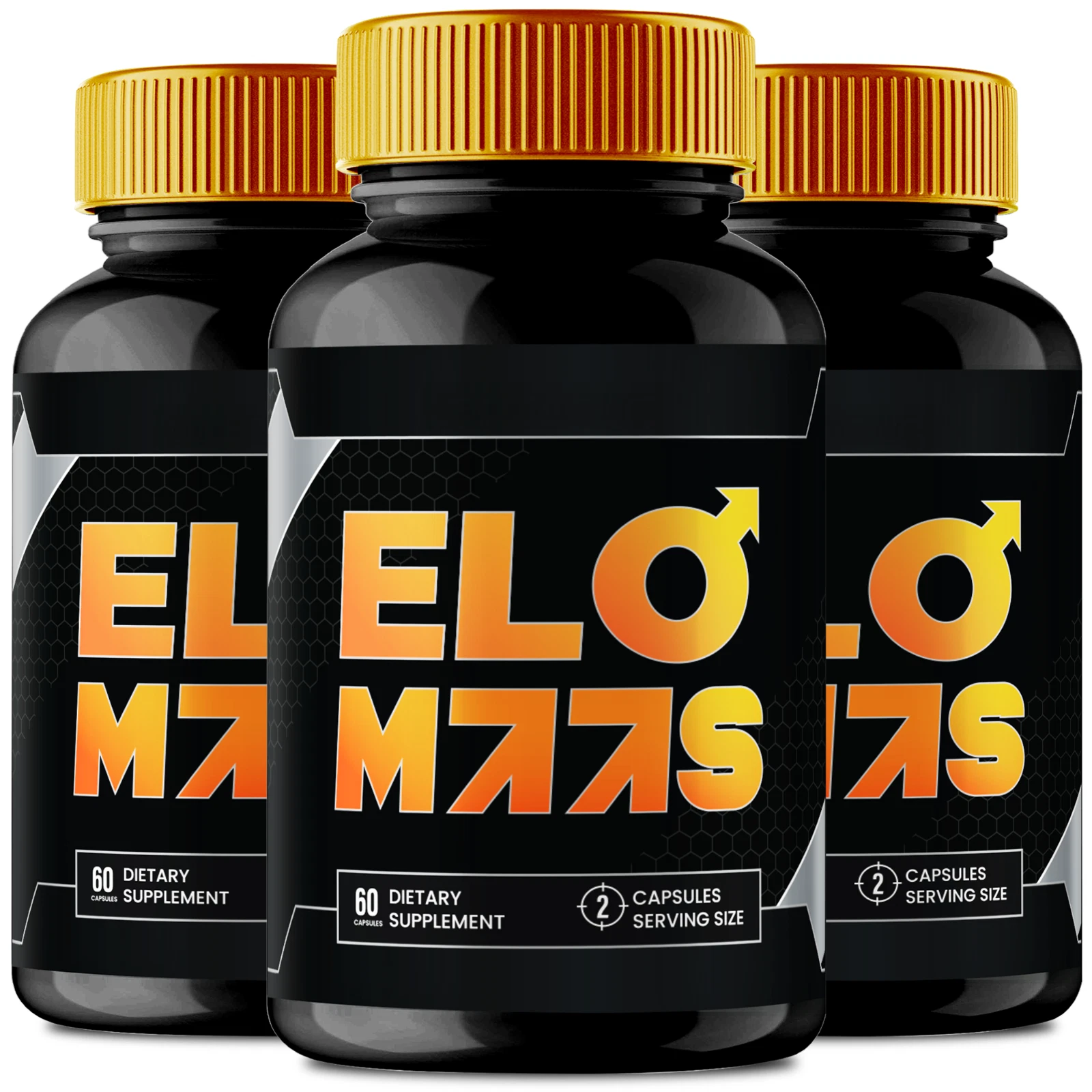 (3 Pack) Elo Maas Men Capsules, Male Health Pills to Improve Stamina & Endurance