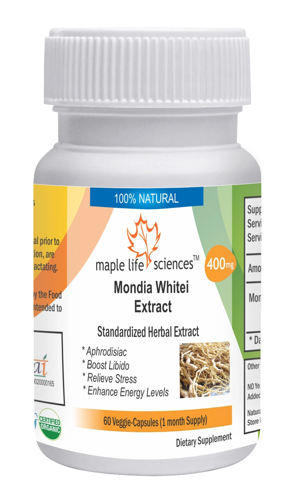 Mondia Whitei Extract 10:1 Capsules Pure & quality Extract Pure & High Quality