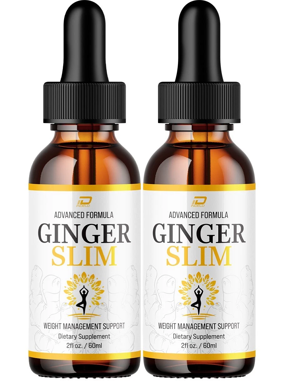 (2 Pack) Ginger Slim Drops – GingerSlim Extra Strength All Natural Organic
