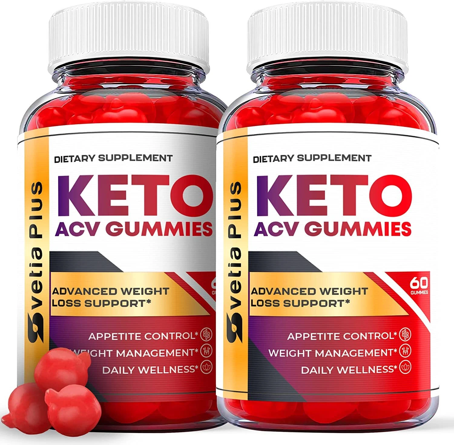 (2 Pack) Vetia Plus Keto Gummies - Vetia Plus Keto ACV Gummies Weight Loss - 120