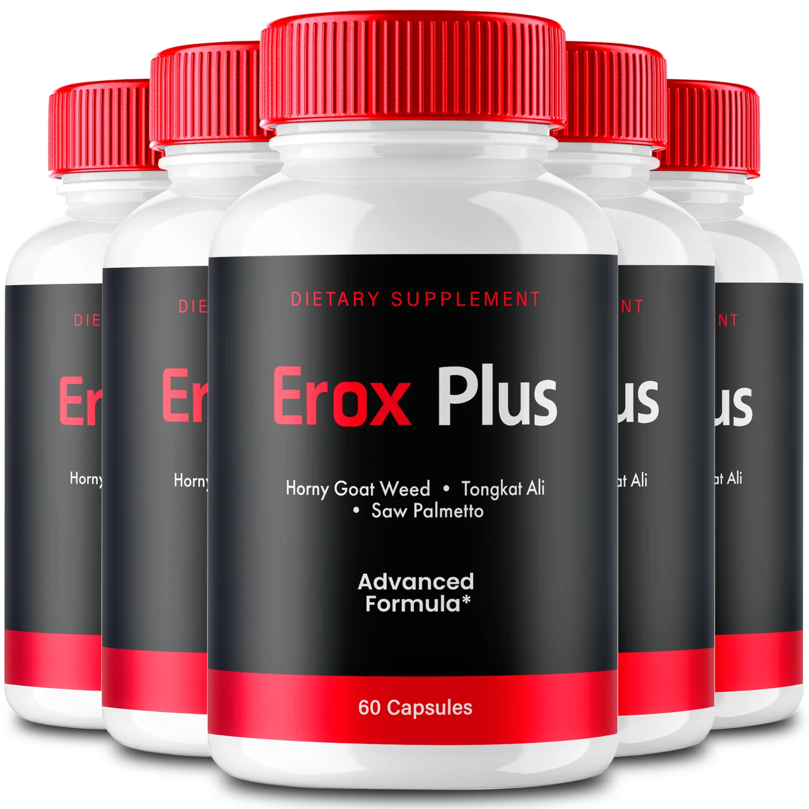 (5 Pack) Erox Plus Pills for Men, EroxPlus to Boost Male Performance Capsules