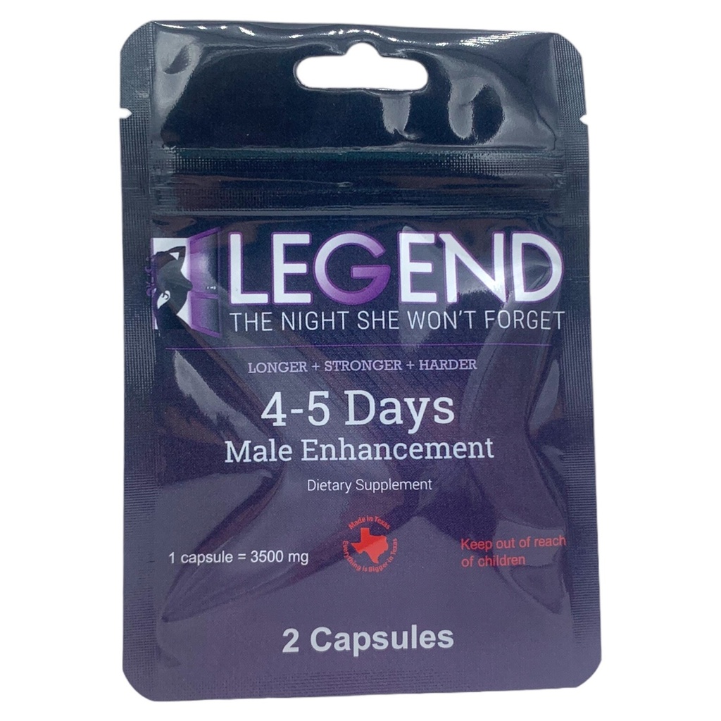 Legends 3500mg Herbal Supplement 4 Pills authentic