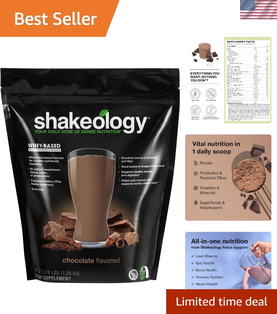 Whey Protein Powder Gluten Free Superfood Shake for Weight Loss Muscle Gut