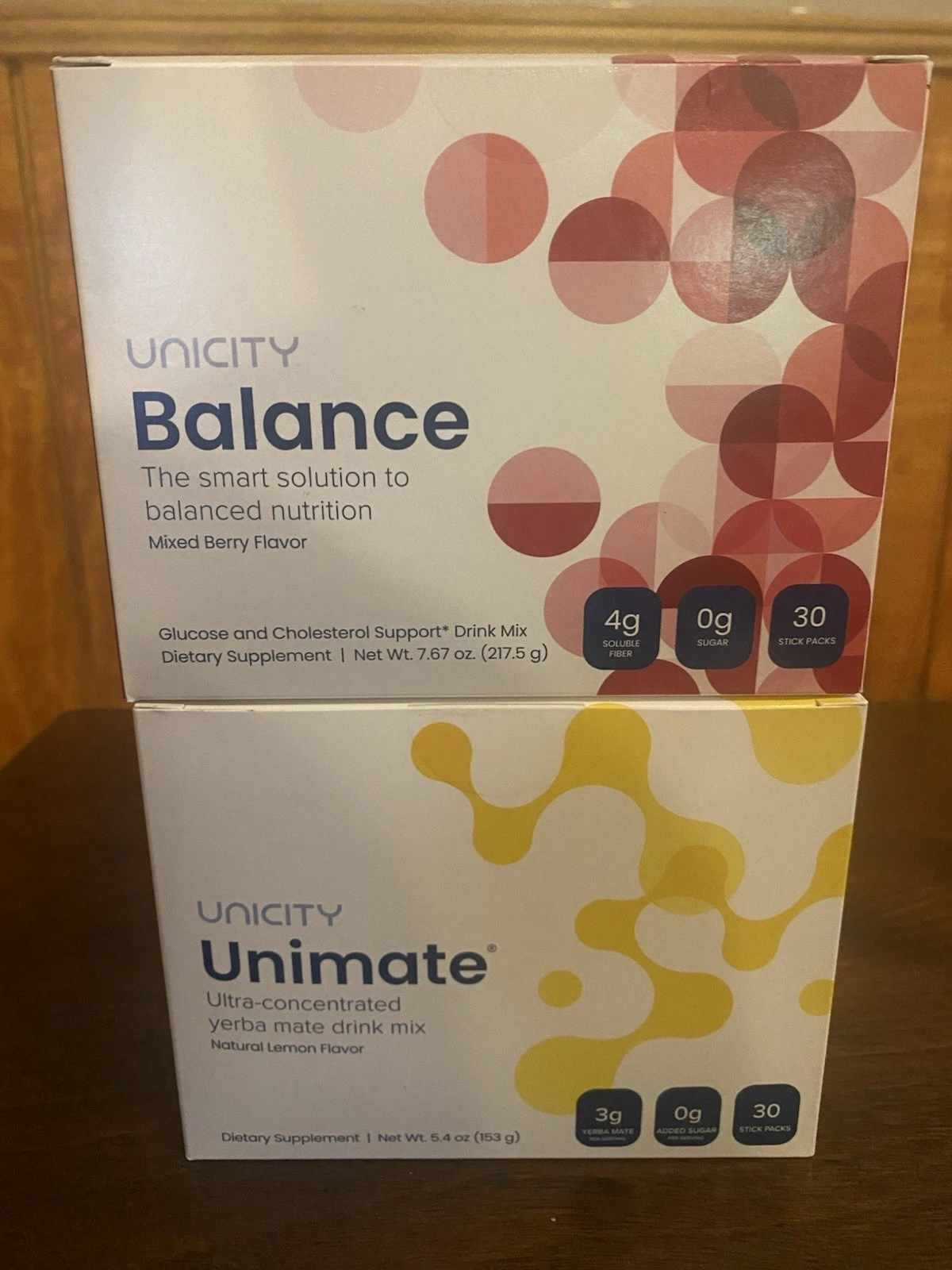 Unicity Unimate & Balance Combo –Lemon & Mixed Berry | 15 Days | New