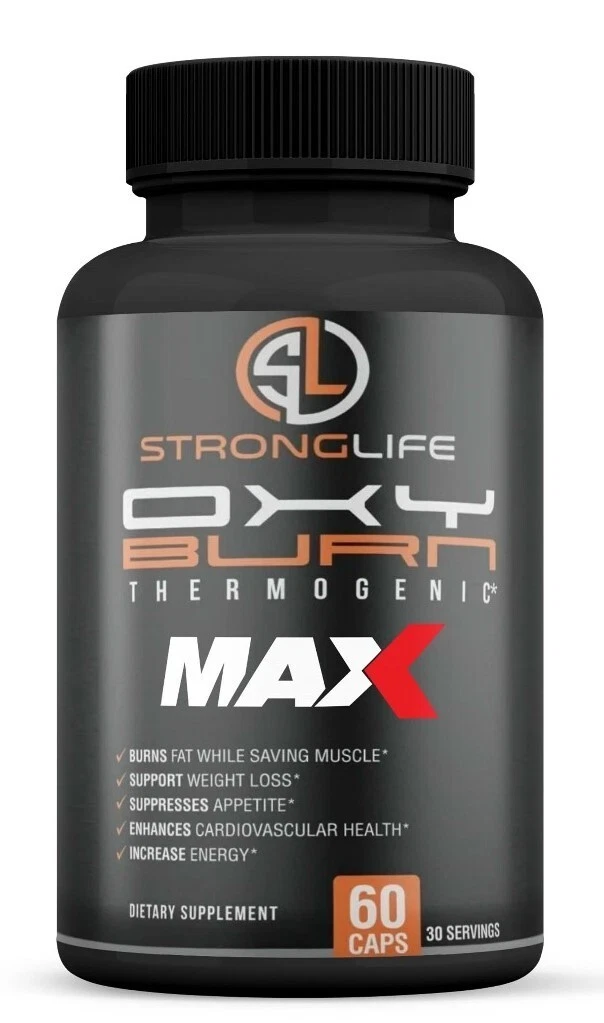 Oxy Burn MAX Thermogenic Weight Loss Pills, Appetite Suppressant ( 1 Pack )