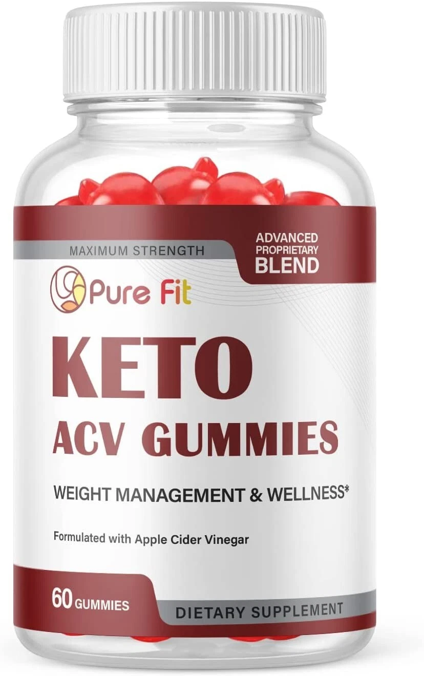 1 Pack - Pure Fit Keto Gummies, Weight Loss, Appetite Suppressant-60