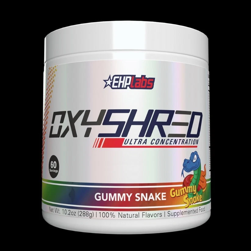 EHPlabs OxyShred Thermogenic Fat Burner Boost Metabolism Gummy Snake