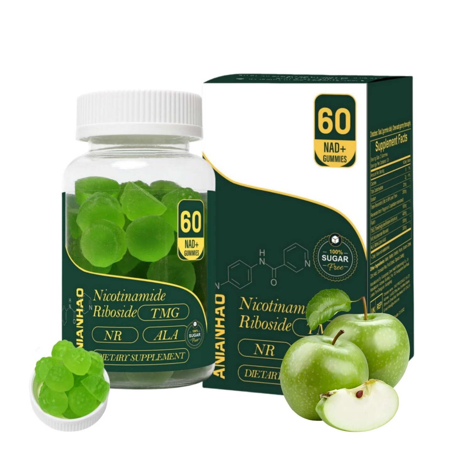 NAD+Gummies: Enhance Digestion,Regulate Oil,Beautify Hair&Skin, Combat Aging UK