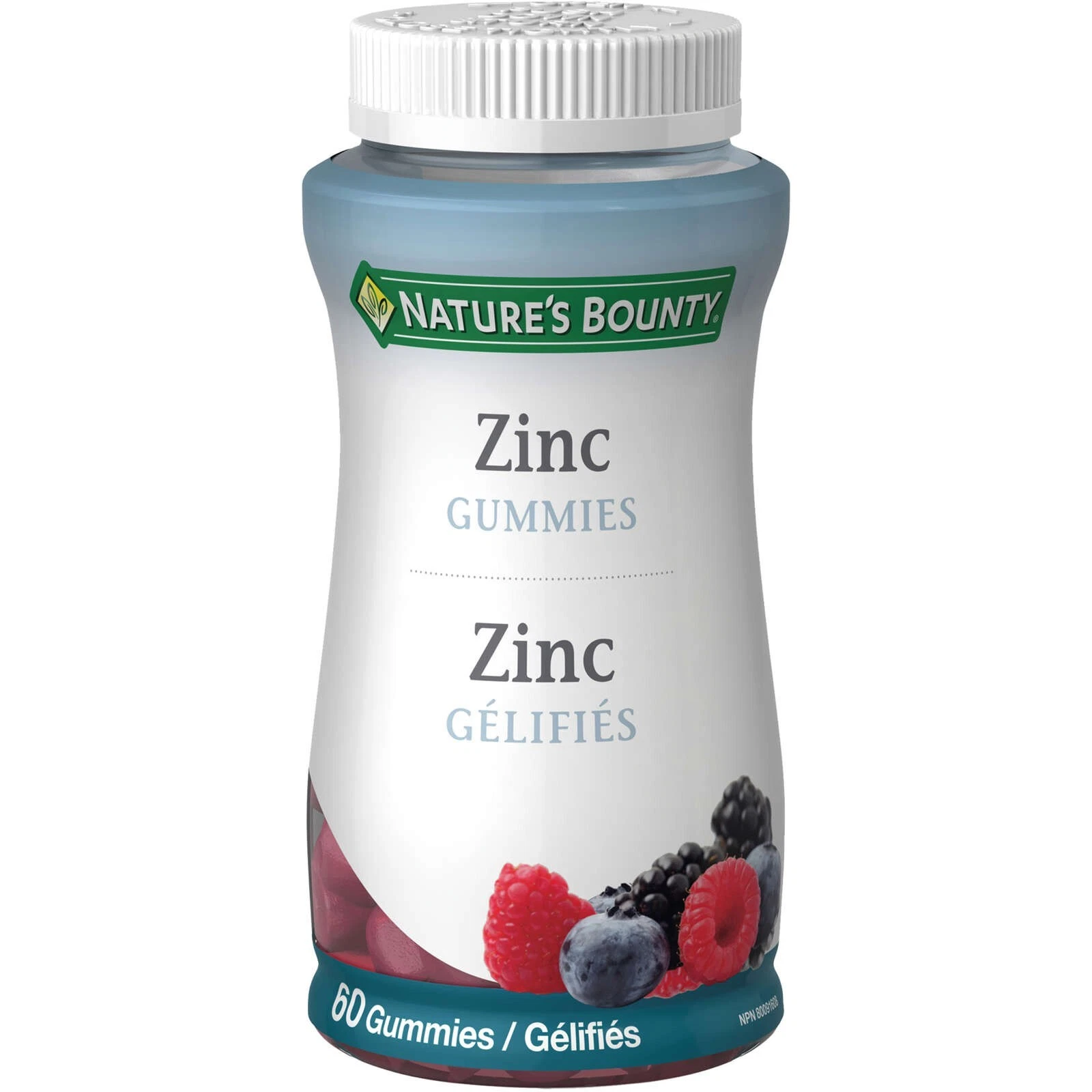Nature's Bounty Zinc Gummies Helps Maintain Immune Function Tissue 60 Count NEW