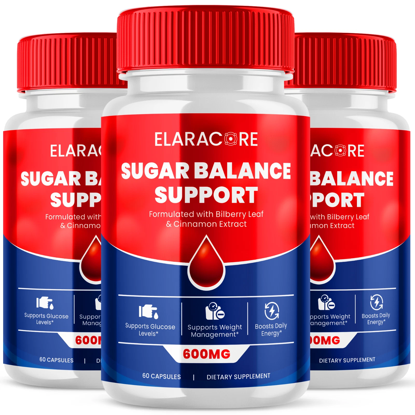 Elaracore Advanced Glycogen Supplement Natural Circulation Support 180 Capsules