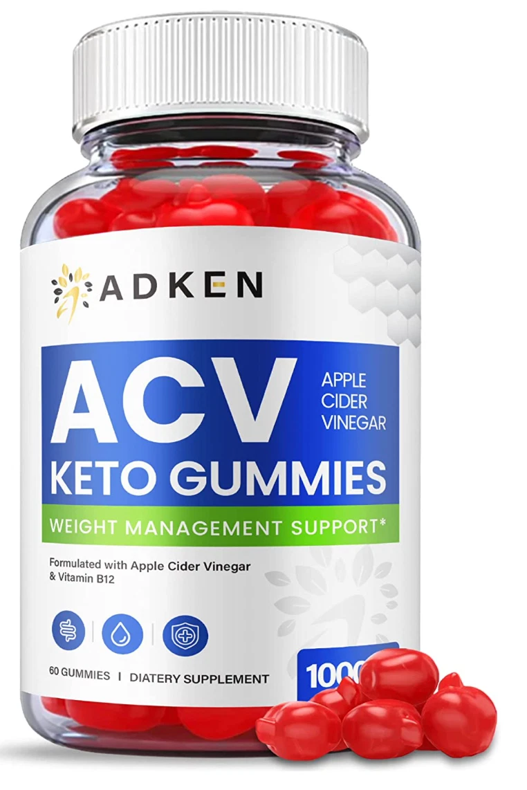(1 Pack) Adken Keto Gummies - Adken Keto ACV Gummies For Weight Loss - 60 Gums