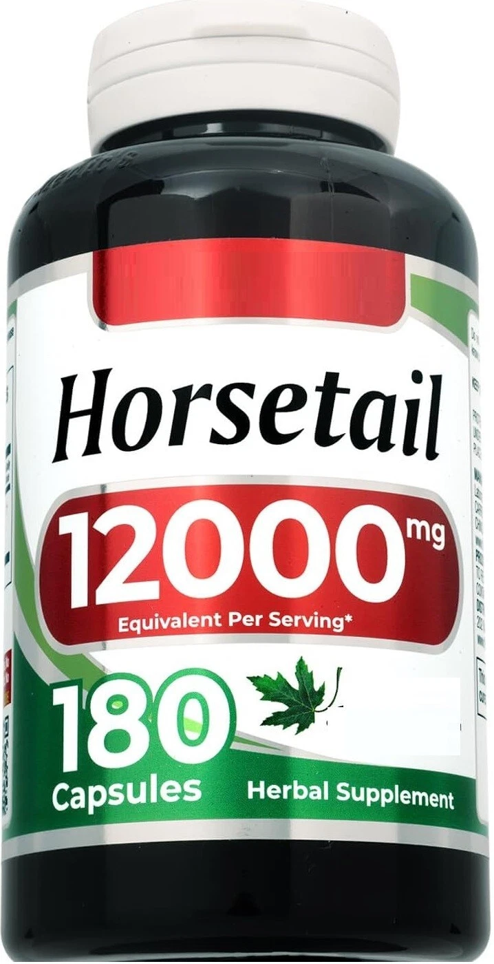 Silica (Horsetail) 12,000mg 180caps from Extract Equisetum Arvensa NoGluten