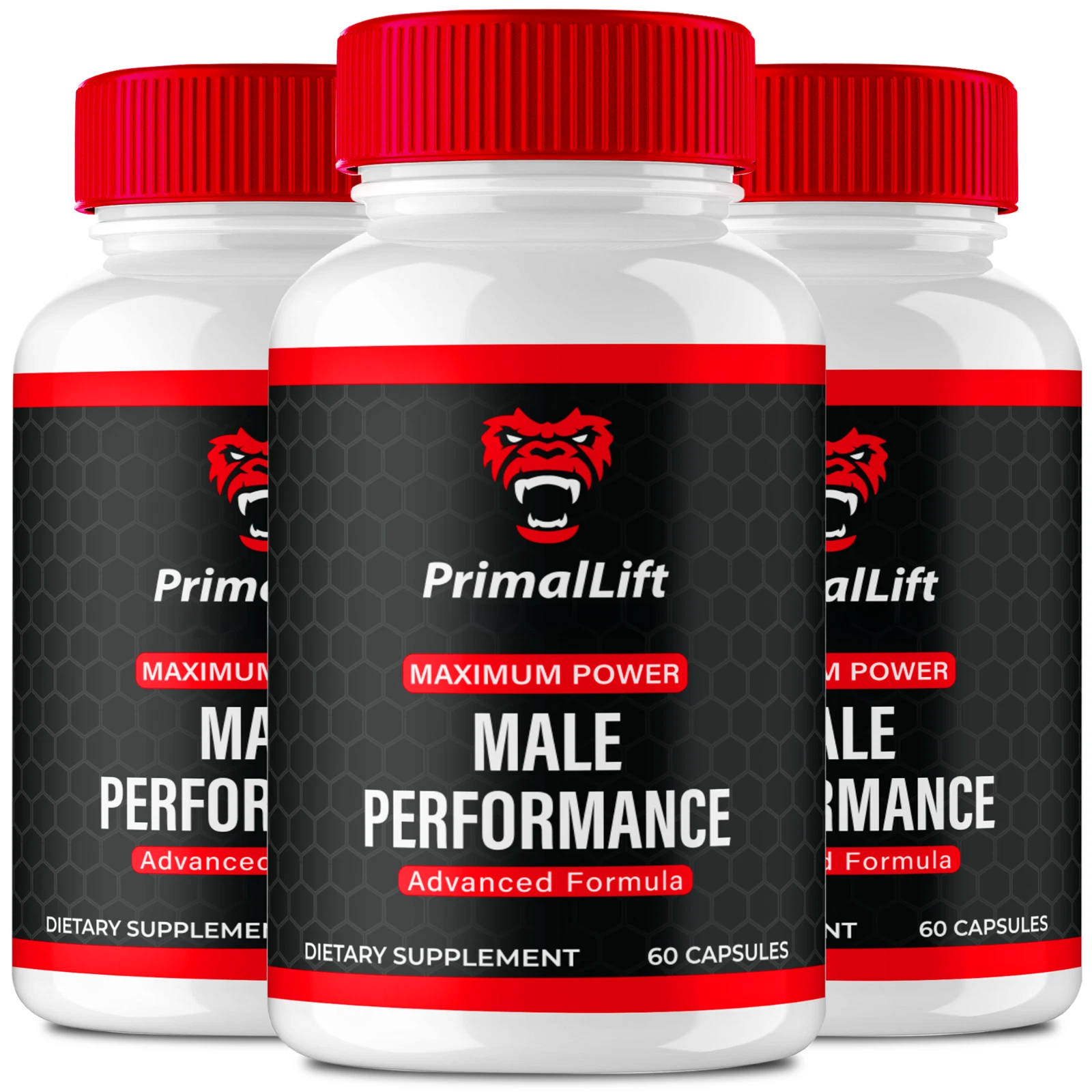 (3 Pack) PrimalLift Male Performance & Vitality Pills, Primal Lift for Men