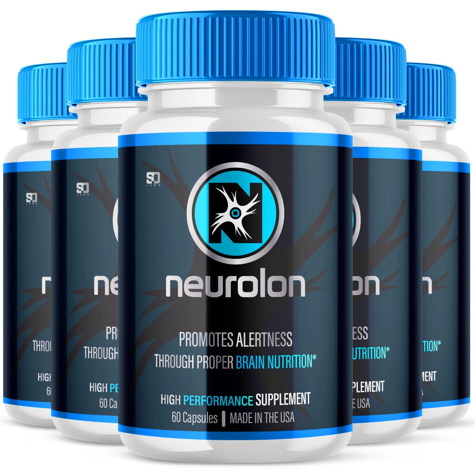 Neurolon High Performance Promotes Alertness and Brain Health (5 Pack)