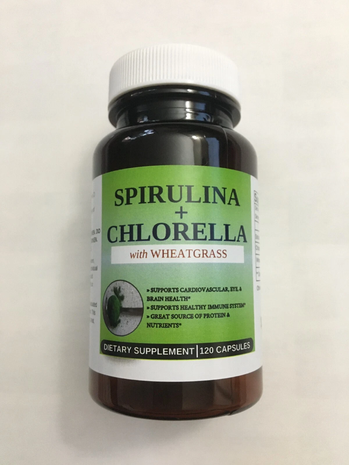 Spirulina + Chlorella + Wheatgrass 500mg - Vegan Capsules