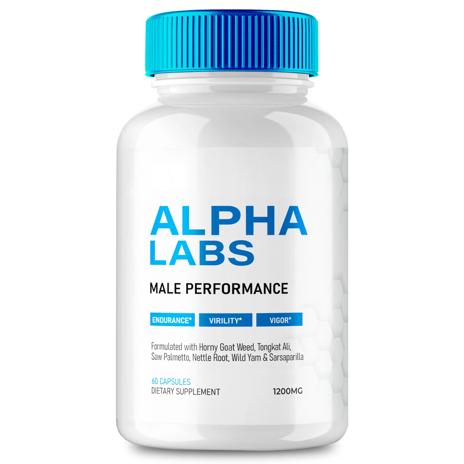 Alpha Labs Male Health Pills to Boost T-Levels for Intimate Drive 60ct
