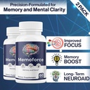 (2 Pack) MemoForce Memory Capsules, Supplement for Brain Support (120 Capsules)