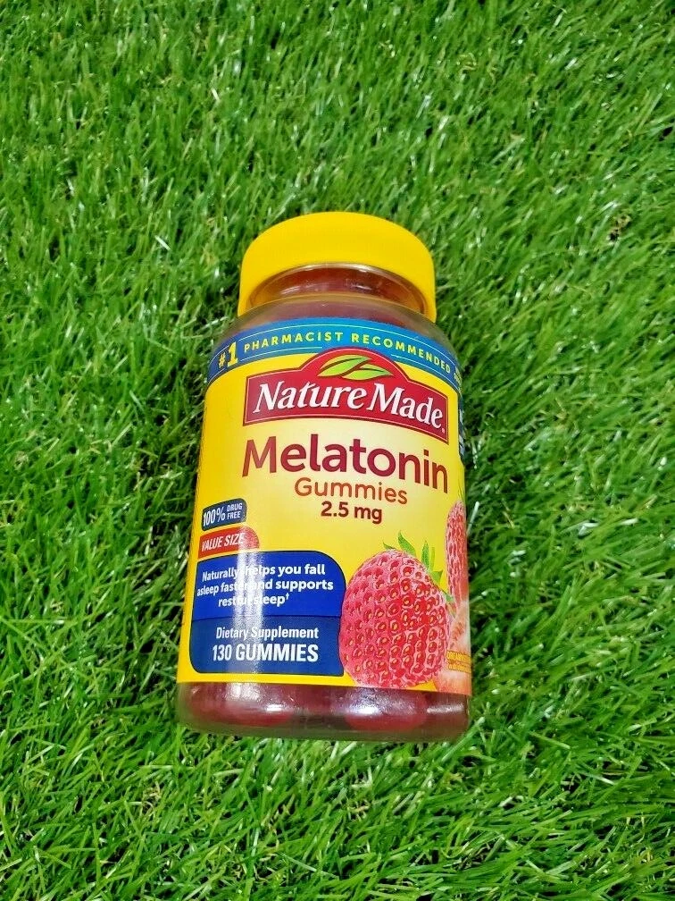 Nature Made Melatonin 2.5 mg Gummies -130 Count for Supporting Restful Sleep
