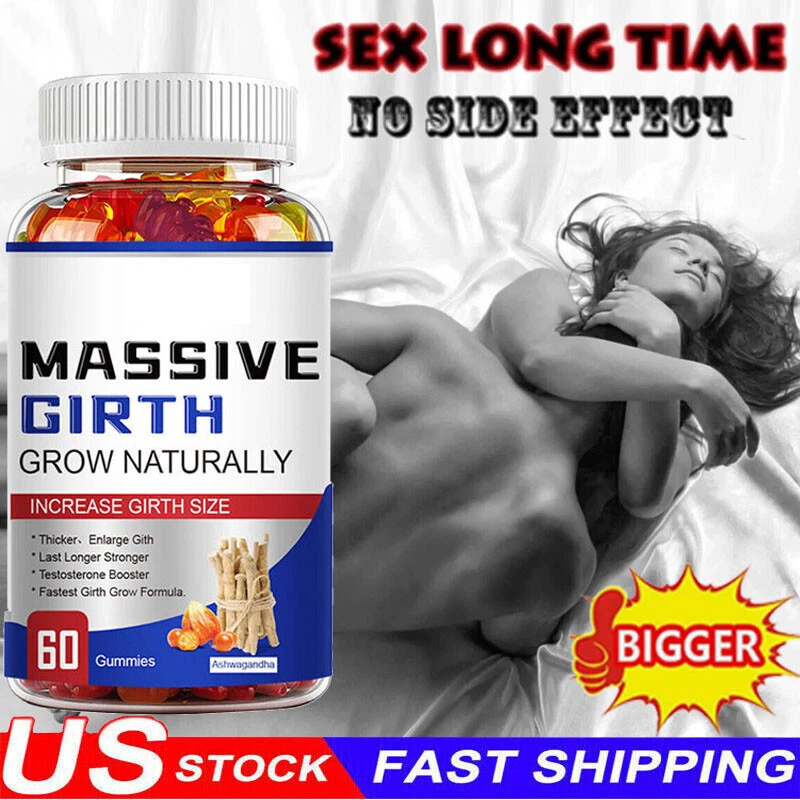 Male Enhancement Gummies Booster & Thicker Last Longer Stronger Bigger 60 Gummy