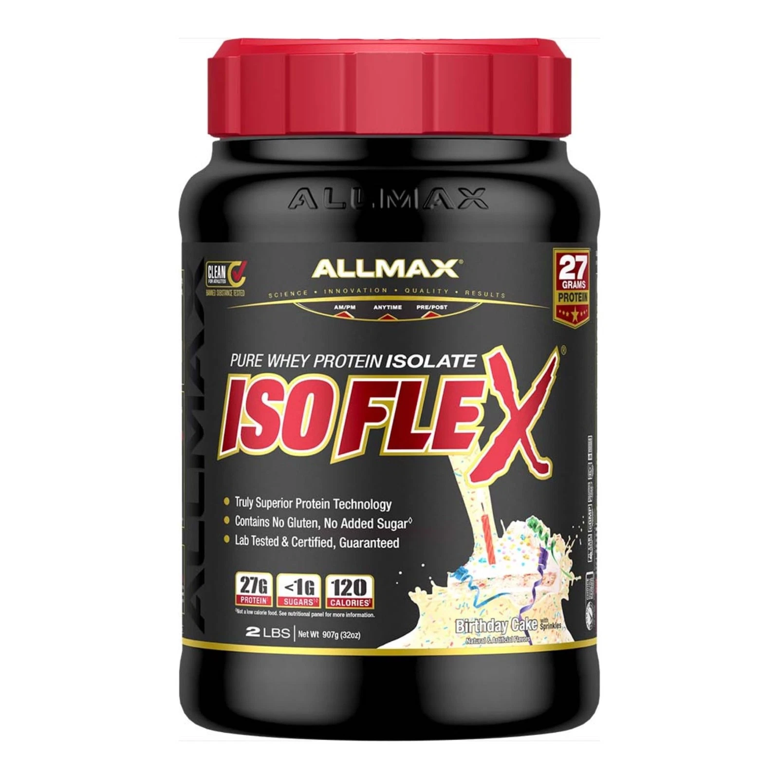 ALLMAX Nutrition - ISOFLEX Whey Protein Powder Whey Protein Isolate 27g Prote...