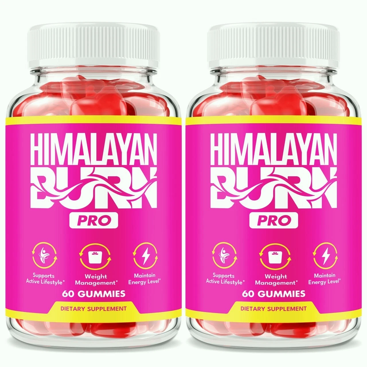 (2 Pack) Himalayan Burn Pro Weight Loss Gummies, ACV Keto Gummy, Fitness Formula