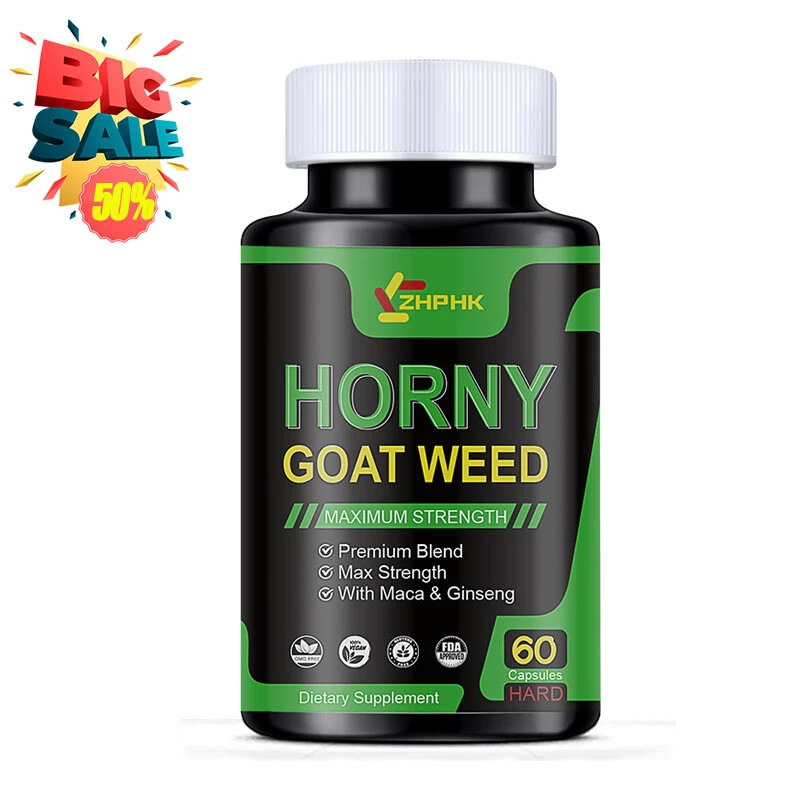 3X STRENGTH Horny Goat Weed Extract W/ Maca Root Powder,L-Arginine,Saw Palmetto