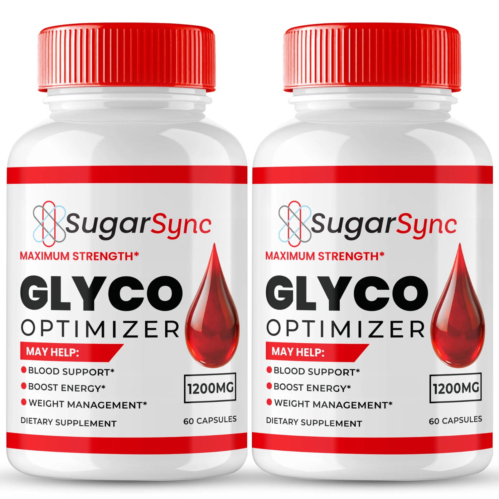 (2 Pack) Sugar Sync Glyco Optimizer Capsules, Blood Formula Support Pills