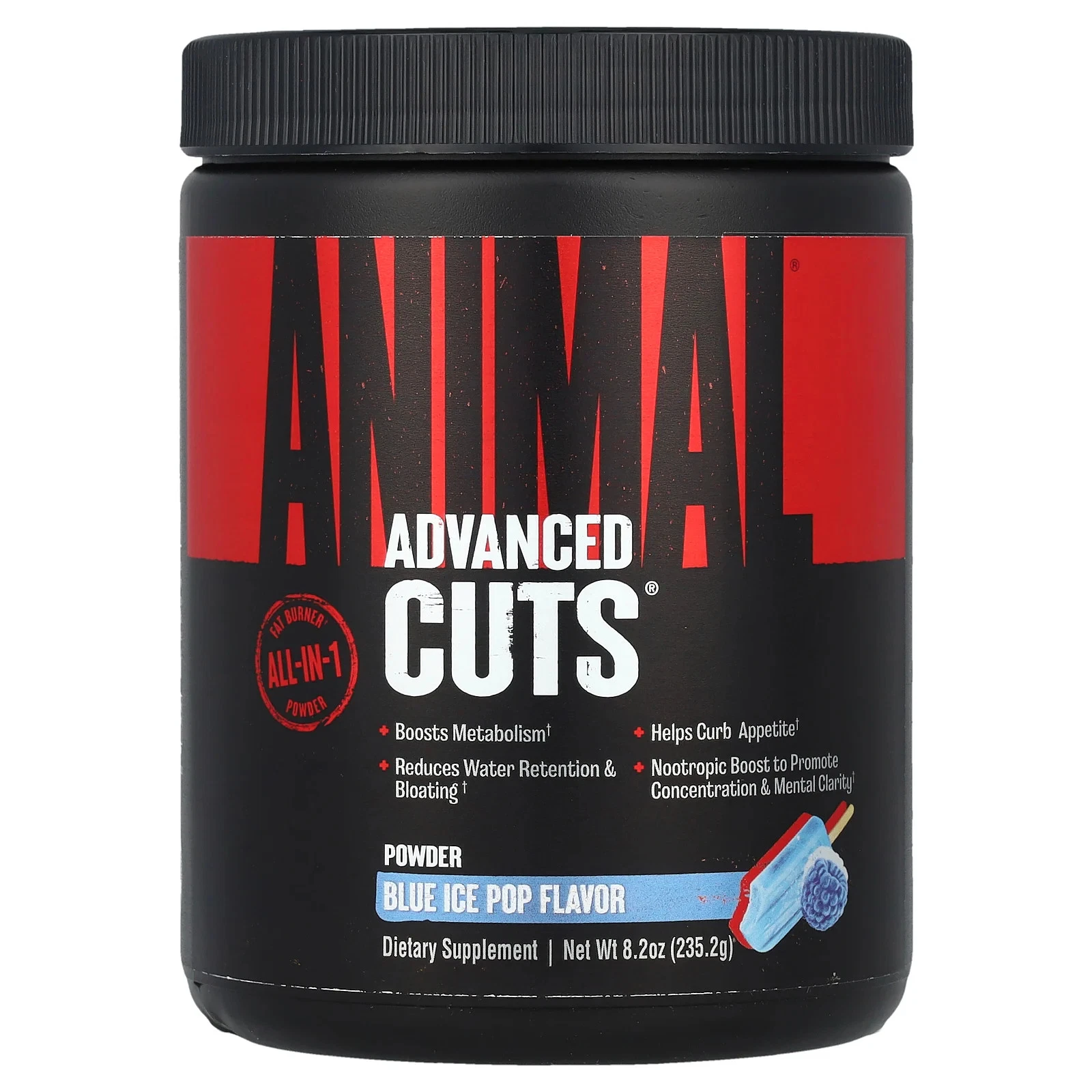 Advanced Cuts® Powder, Blue Ice Pop, 8.2 oz (235.2 g)