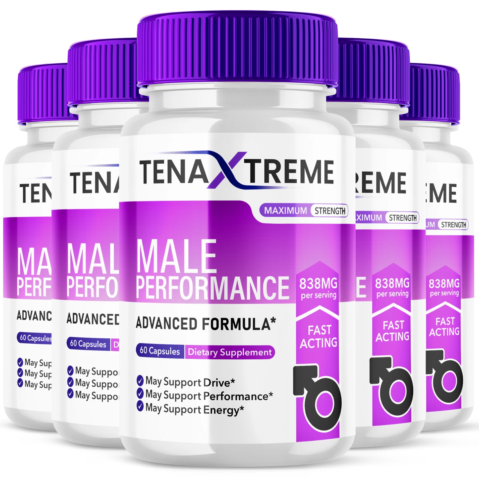 Tena Xtreme Male Pills Advanced Vitality Support Formula Supplement 300 Capsules
