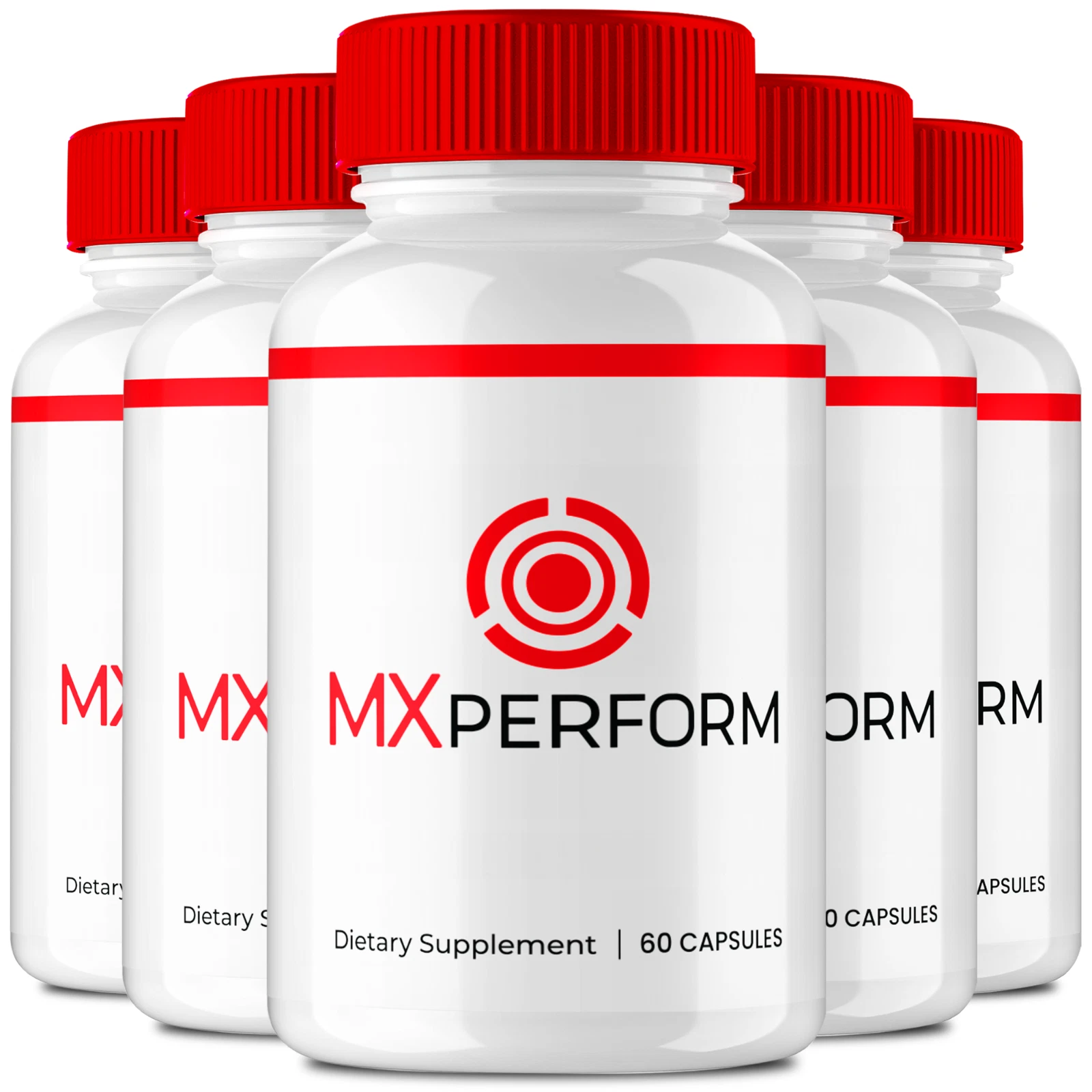 (5 Pack) MX Perform Men Capsules, Maximum Strength Performance Male Support