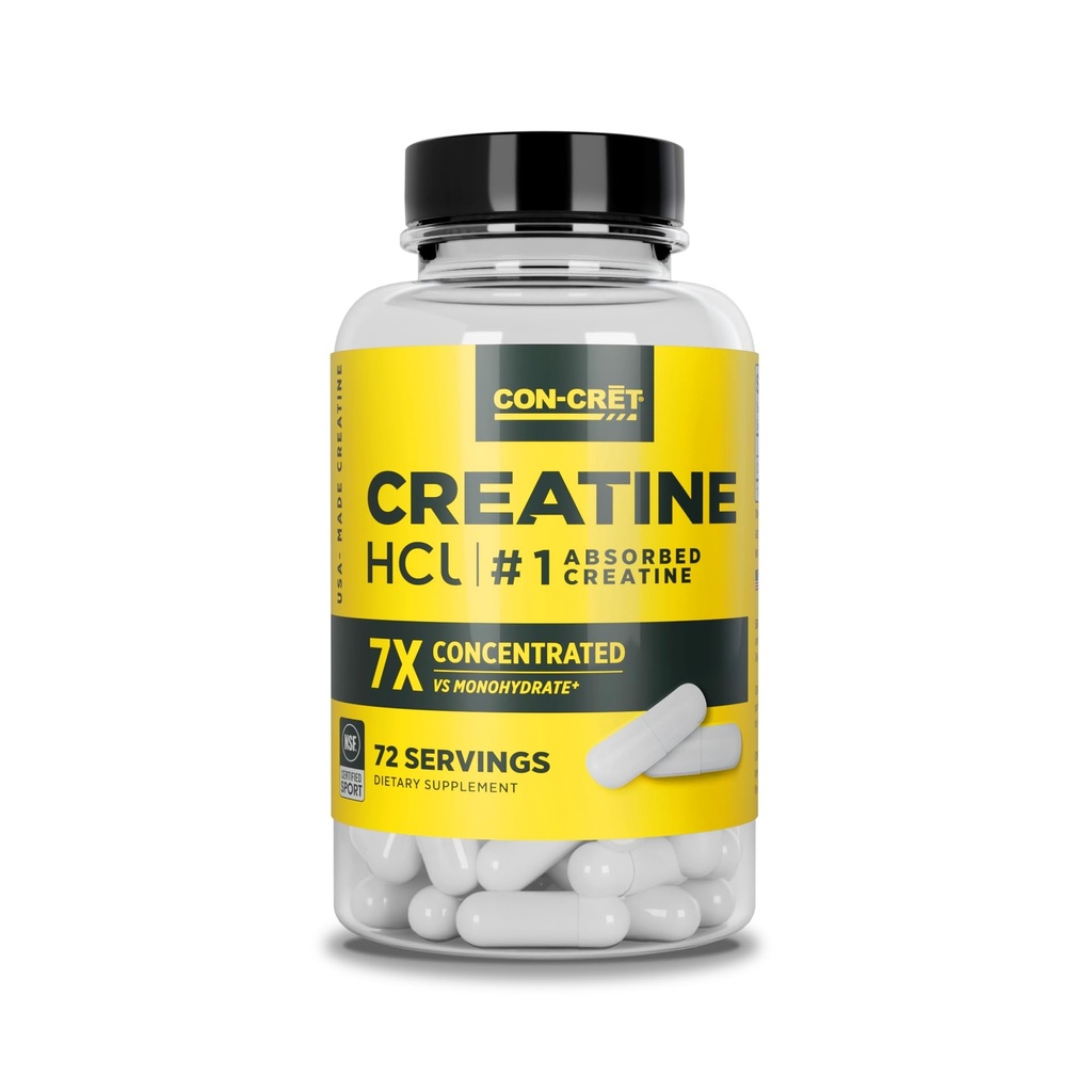 ProMera Sports CON-CRET Creatine HCl Capsules 72 Caps