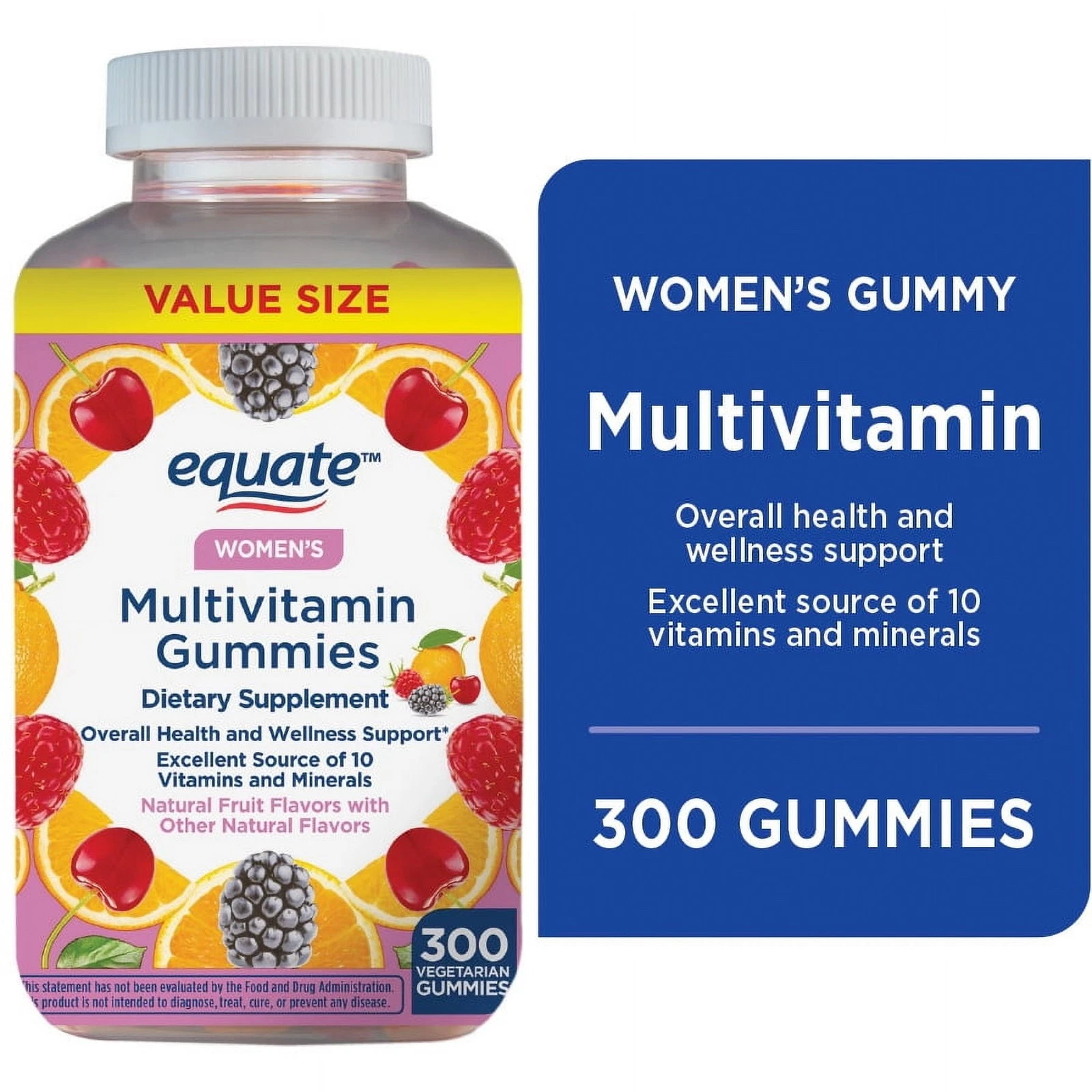 EQUATE Women's Multivitamin 300 Vegetarian Gummies - Priority