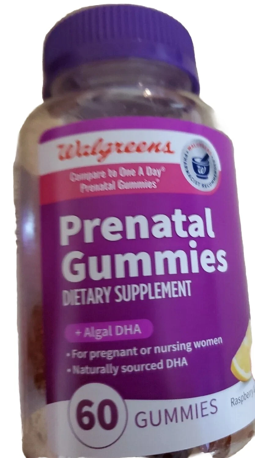 PRENATAL GUMMIES (60) + ALGAL DHA NATURALLY SOURCED LEMON +RASPBERRY SEALED