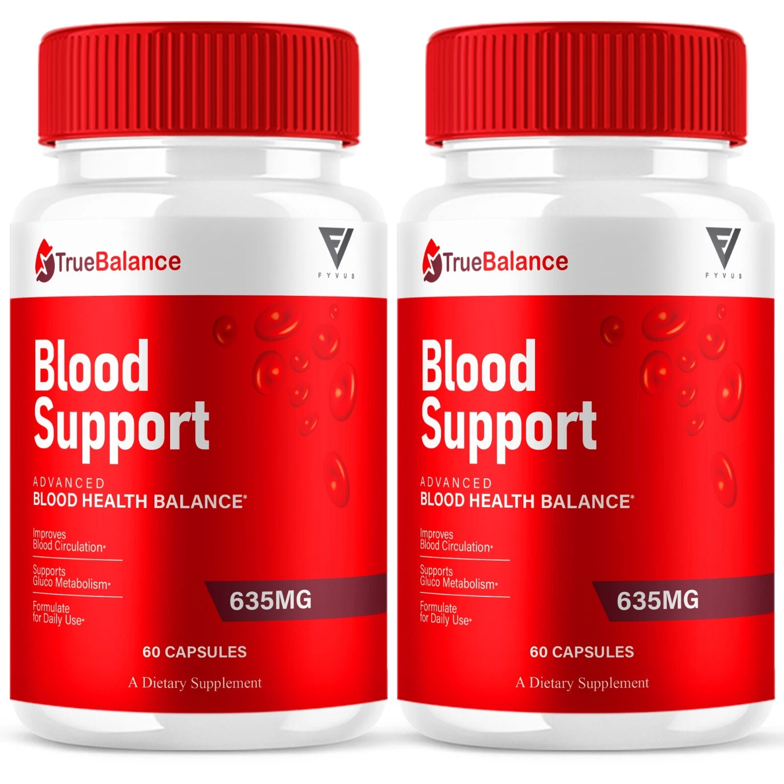 (2 Pack) TrueBalance Blood Support, TrueBalance Advanced Formula (120 Capsules)