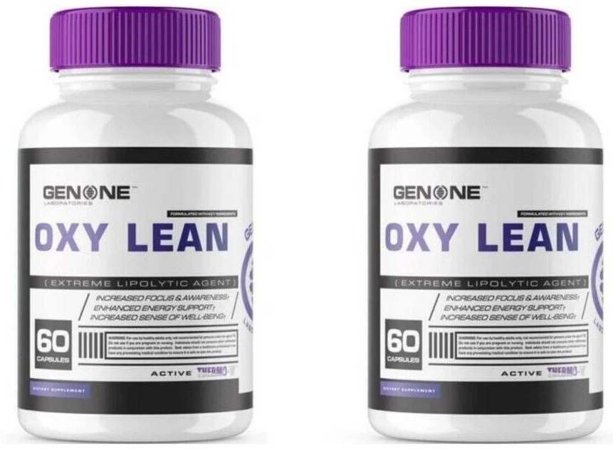 GENONE Oxy Lean Premium Thermogenic 2X60 Caps Metabolim Mood Appetite Energy