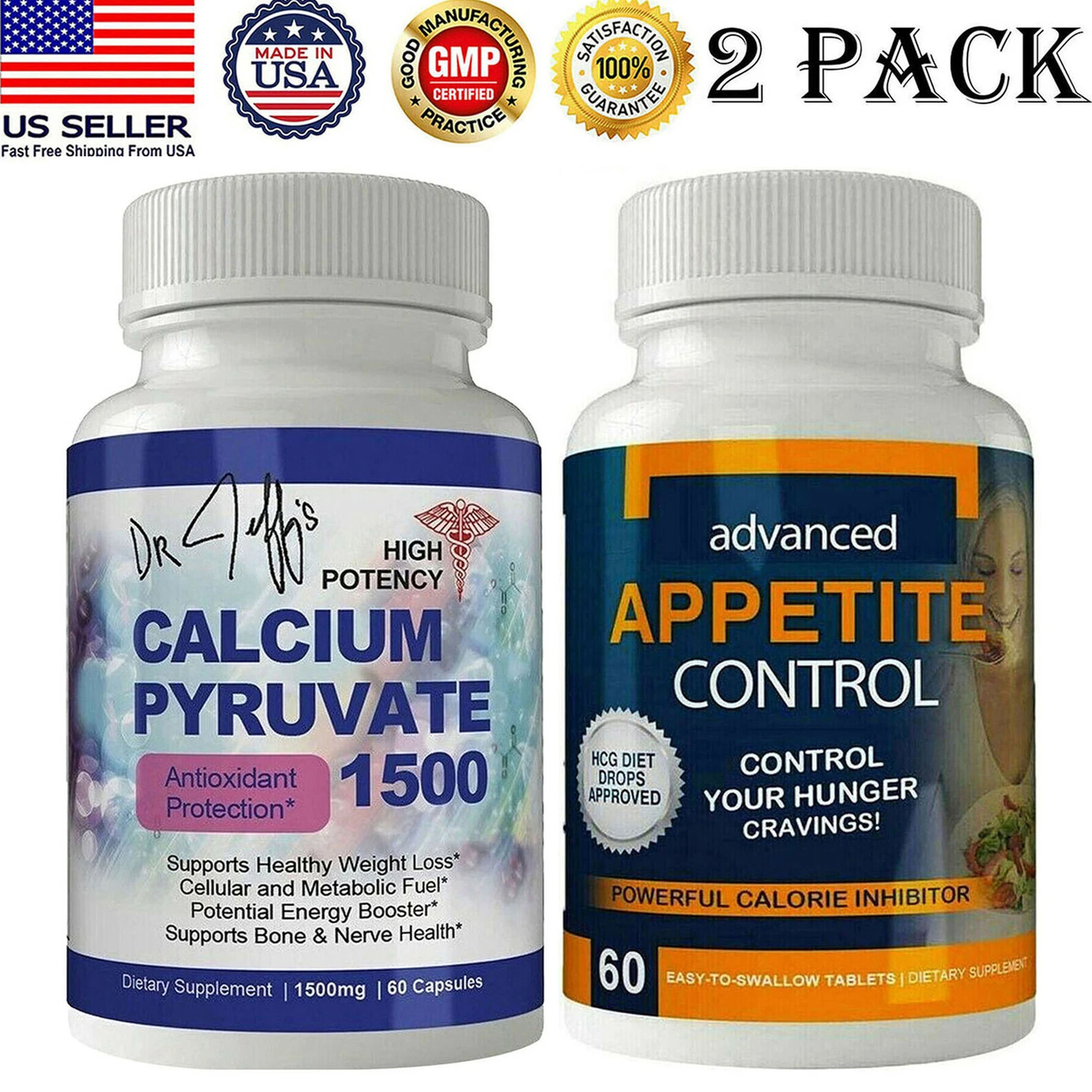 Calcium Pyruvate Weight Loss Energy Booster Appetite Control Dietary Supplements