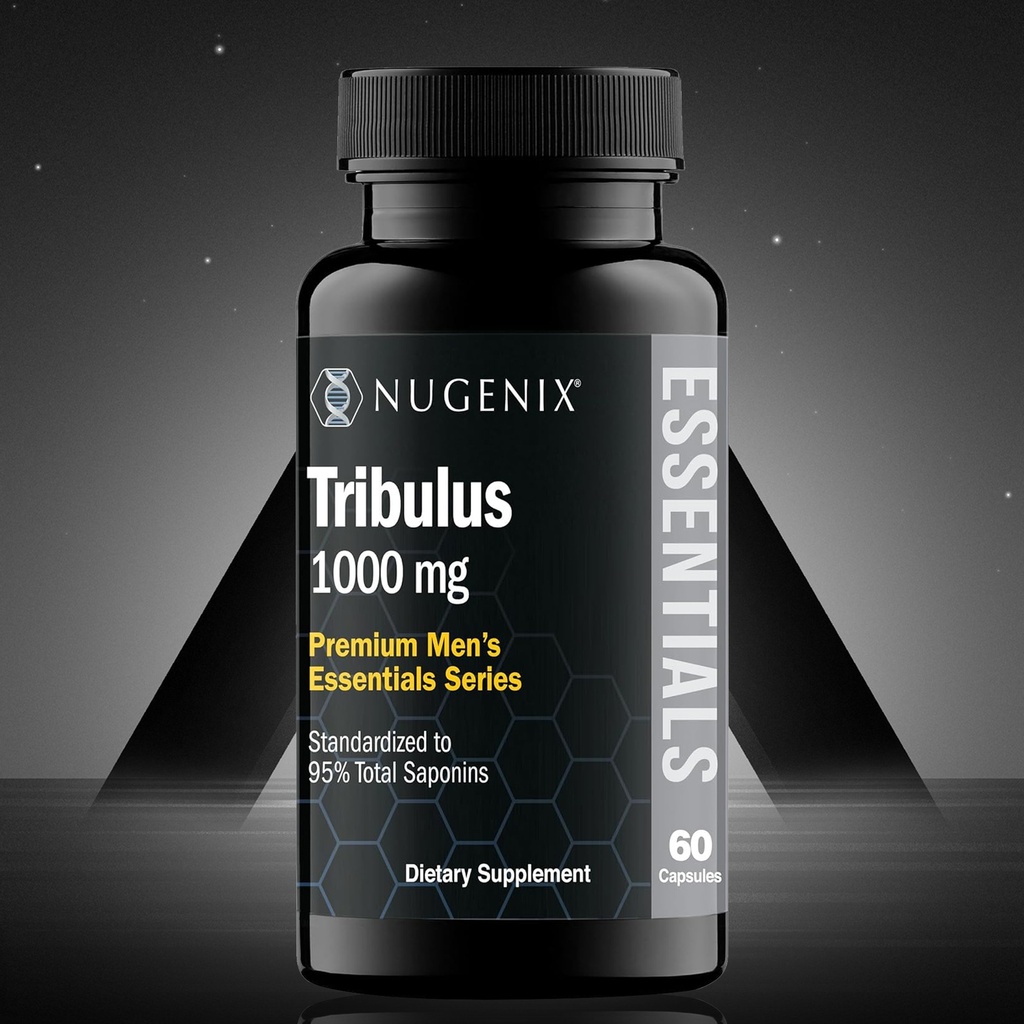 Nugenix Essentials Tribulus 1000mg - Natural Testosterone Booster, 95% Saponins
