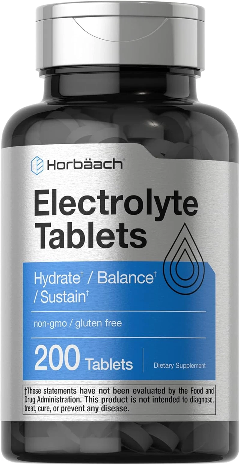 Electrolyte Tablets | 200 Count | Vegetarian | Keto-Friendly | Non-Gmo, and Glut