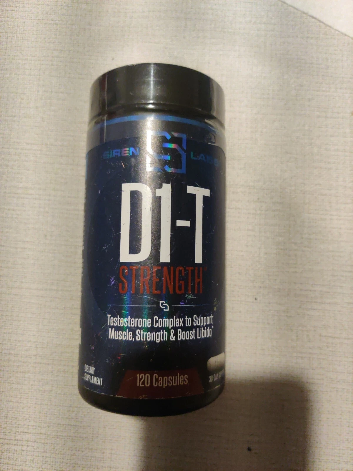 Siren Labs D1-T Strength Test Booster 120 Capsules - NEW