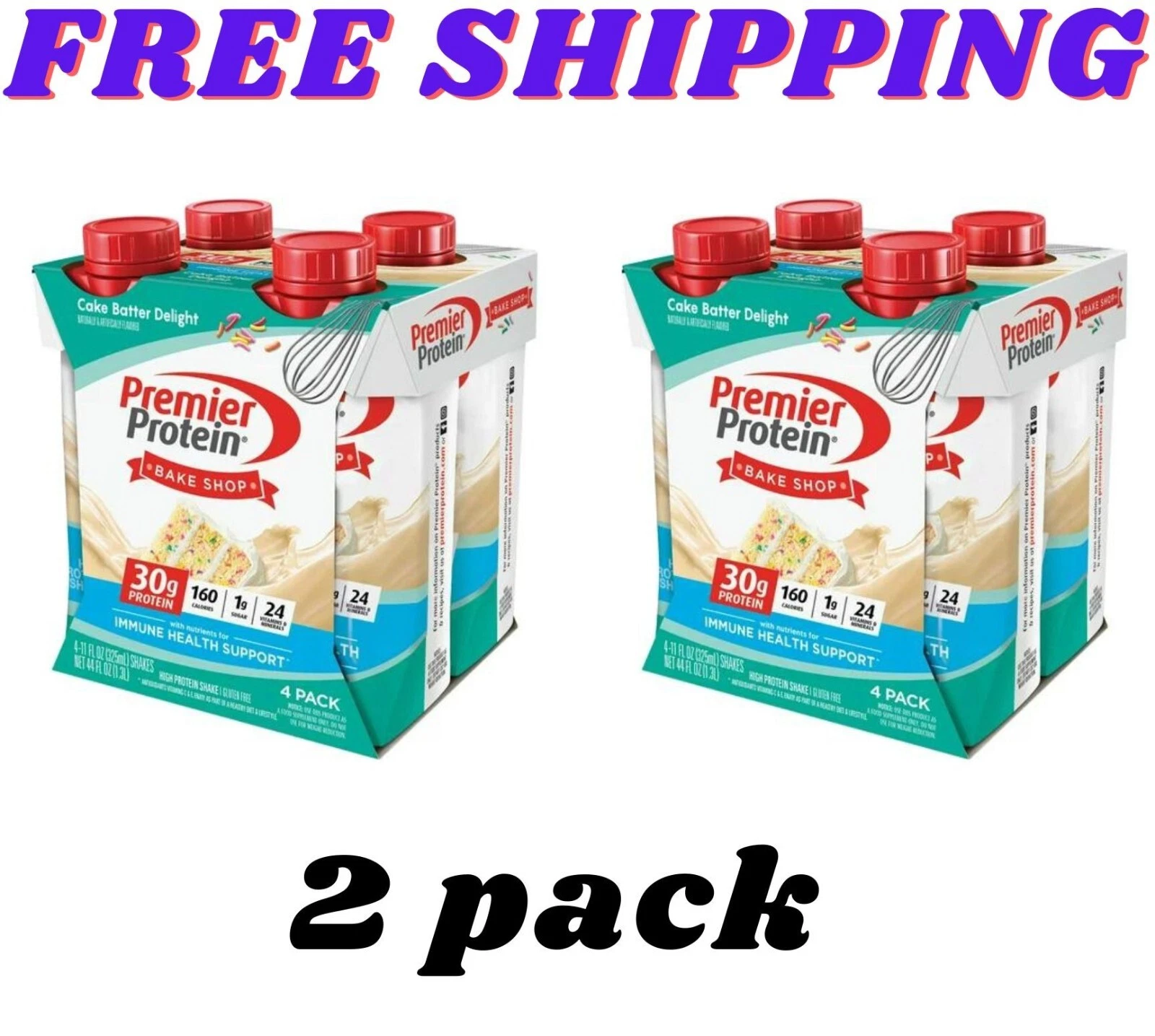 Premier Protein Shake, Cake Batter Delight, 30g Protein, 11 fl oz, 8 Ct