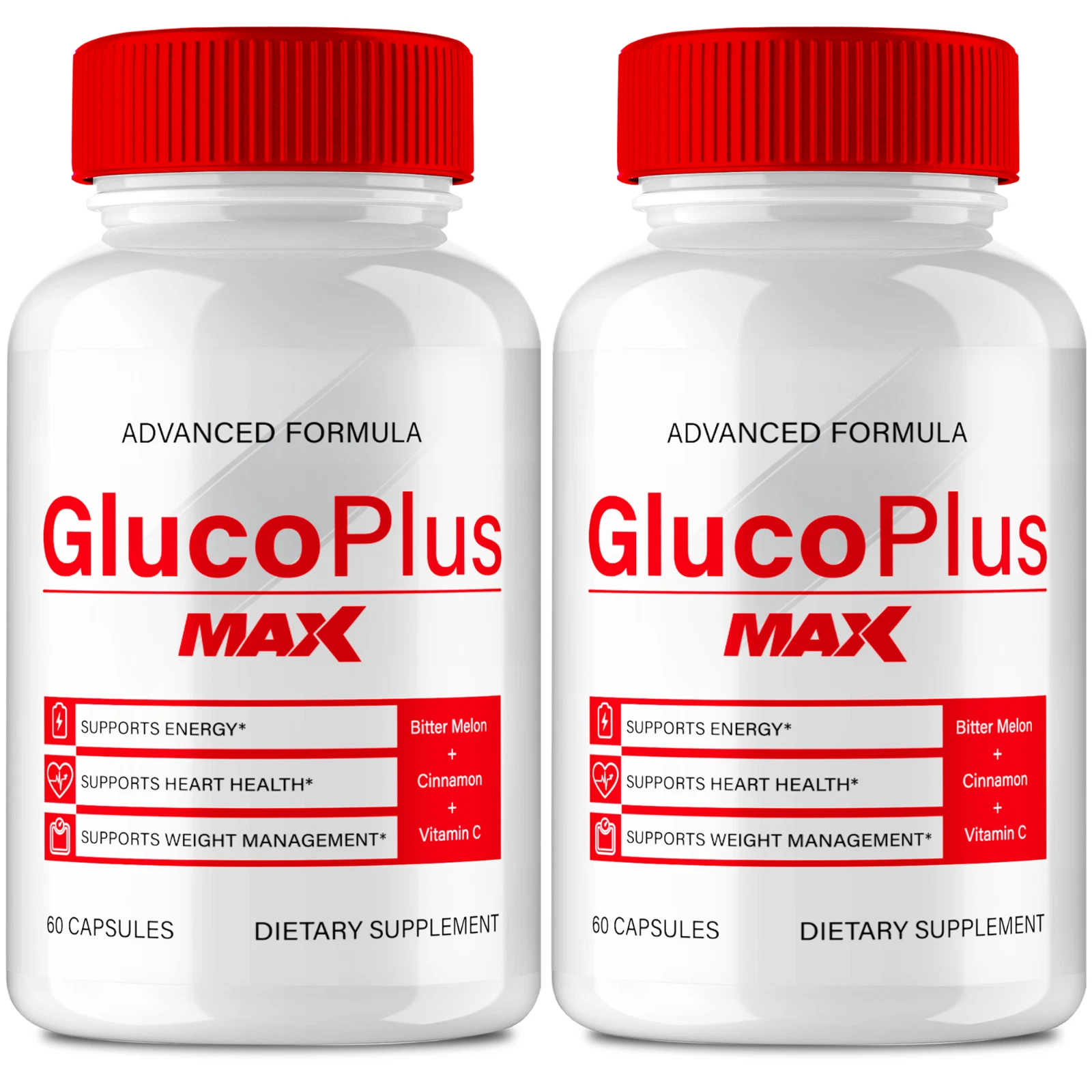 (2 Pack) Gluco Plus Max Blood Optimizer for Blood Circulation Support Pills