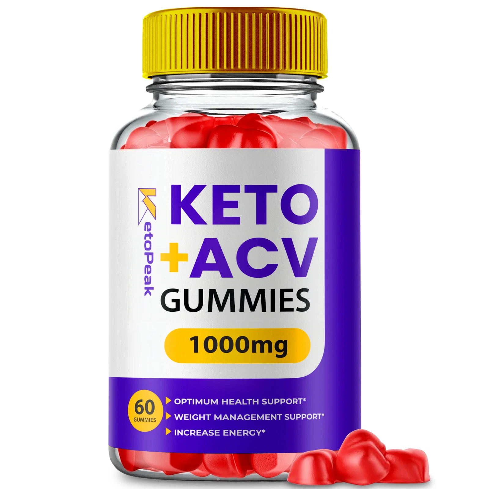 Keto Peak ACV Gummies, Keto Peak for Weight Loss Gummies (60 Gummies)