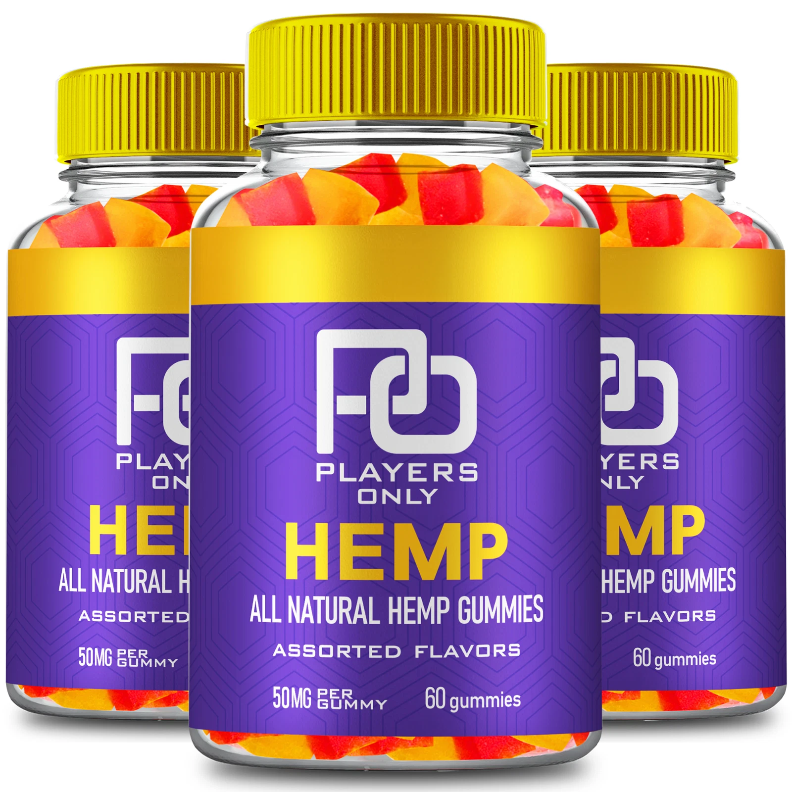 (3 Pack) Players Only Gummies, Health & Wellness Support Gummy (180 Gummies)