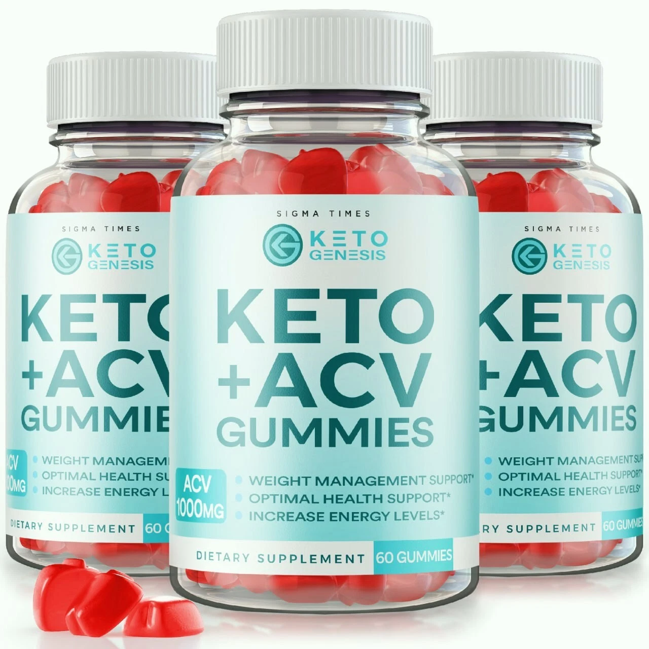 (3 Pack) Keto Genesis Weight Loss Gummies for Energy and Burning Fat