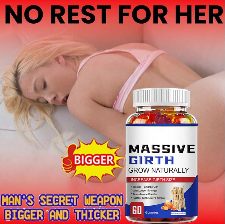 Male Enhancement Gummies Booster & Thicker Last Longer Stronger Bigger 60 Gummy